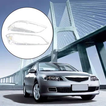 

Car Headlight Lens Glass Lampcover Cover Lampshade Bright Shell Accessories for Mazda 6 2003-2008