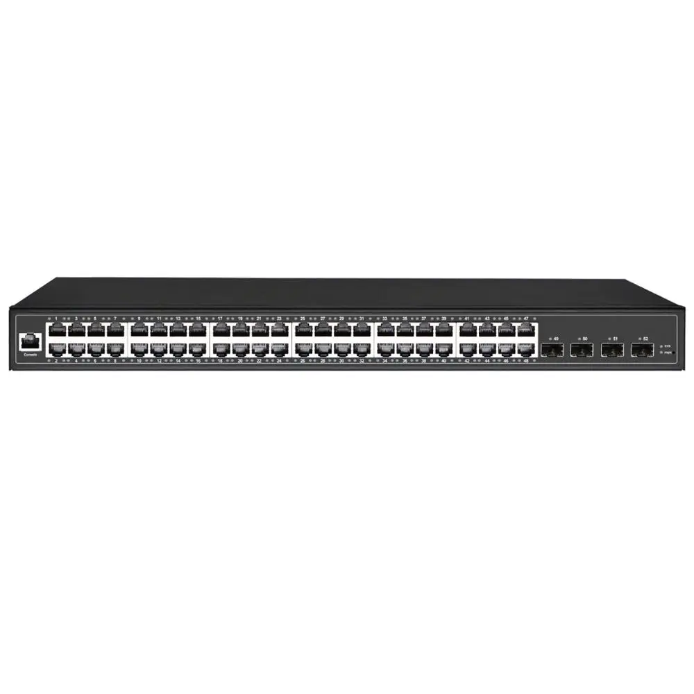 Управляемый Gbit 48 портовый коммутатор POE с 4 SFP оптическим волоконным исходящим