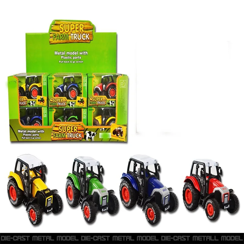 

Children Alloy Car Model Sliding Farmer Car Tractor Model Engineering Vehicle Alloy Sliding Farmer Car Toy