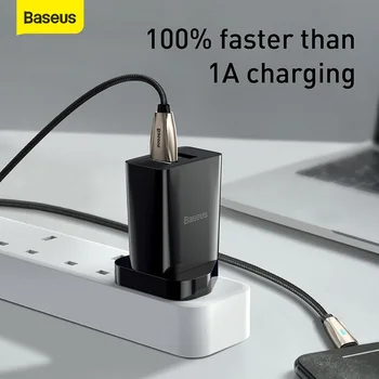

Baseus Mini UK Plug USB Charger Travel Dual U Quick Charge For iPhone For Huawei for Samsung Portable Mobile Phone Wall Charger