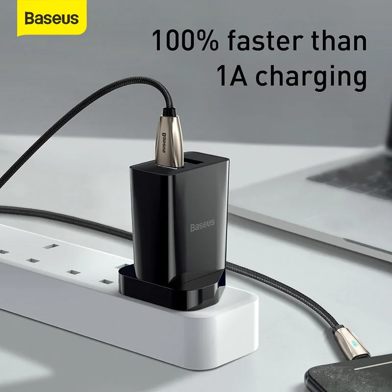 Зарядное устройство Baseus Mini британская вилка USB двойной U быстрая зарядка для iPhone