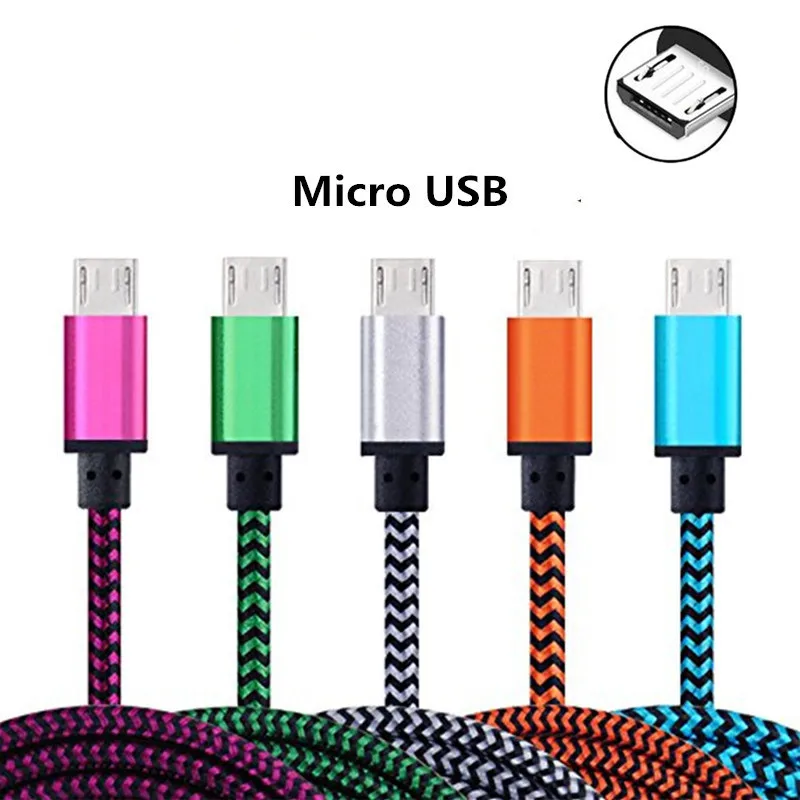 1/2/3 м Микро usb-кабель телефон Android Зарядное устройство кабель для зарядки Micro USB зарядка через usb провод шнур для Xiaomi Redmi 5 Plus, 8, 7, 6 6A S2