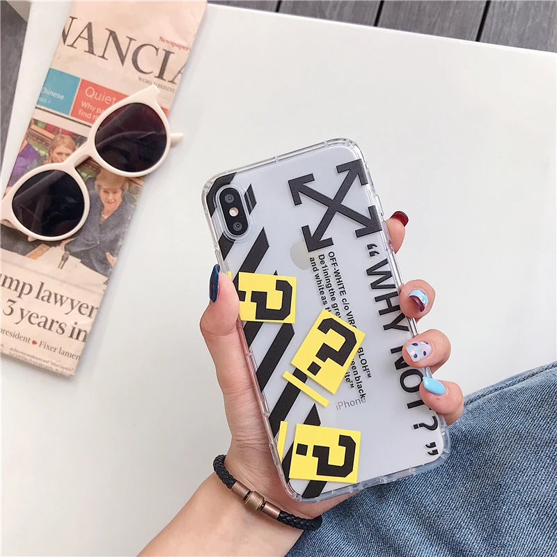 

For iPhone 6 6s 7 8 Plus text phone case for iPhone X XR XS Max Cover transparent back cover soft TPU