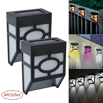 

Waterproof Retro Solar Powered Wall Mount LED Light Lamp for Outdoor Garden Path Landscape Fence Yard Lamp Light Control Switch
