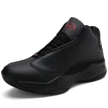 Высокая мужская Баскетбольная Обувь Джордан Ретро баскетбольные ботинки дышащие черные кроссовки на шнуровке уличные кроссовки Zapatillas