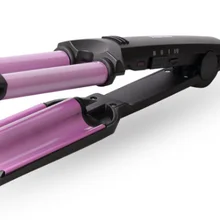 Кучерявые волосы артефакт три трубки щипцы для завивки жидкий кристалл дисплей Температура груша цветок голова волосы бигуди для волос бигуди