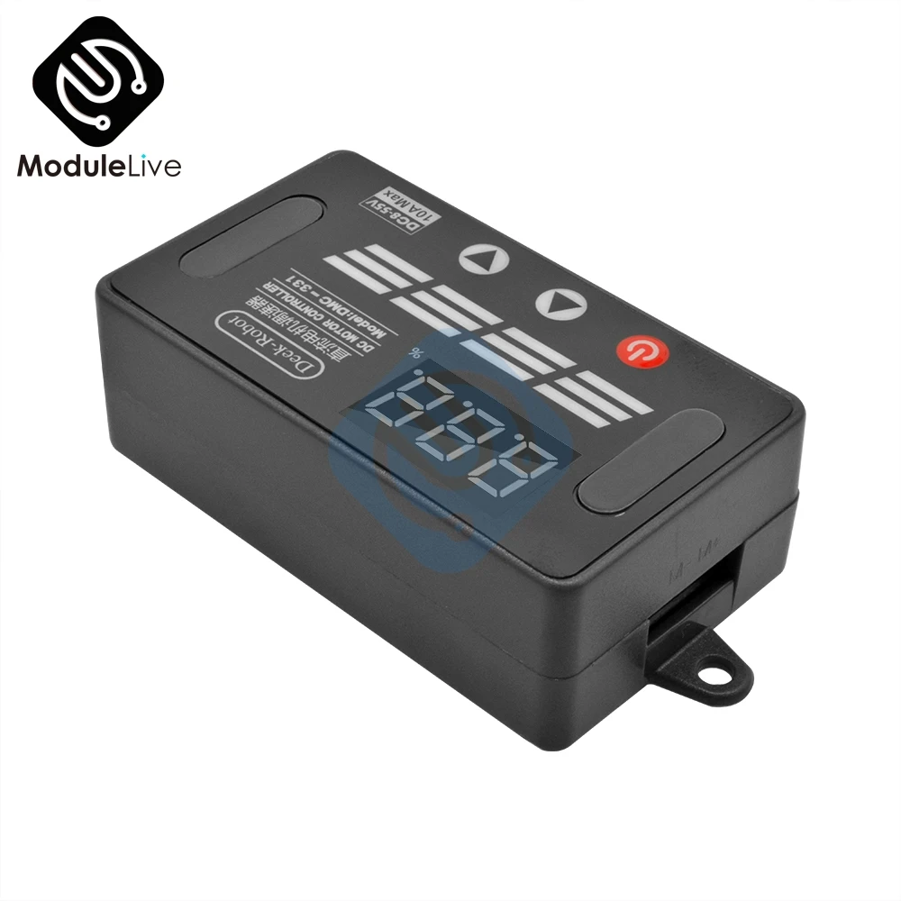 DMC-331 DC8V-55V 10A DC pwm контроллер скорости двигателя светодиодный цифровой дисплей Переключатель ускорения замедления регулятор скорости