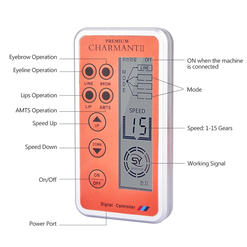 Dermografo Charmant 2 с 50 шт. иглы Digita Professional Micro pigmenacao Charmant Agulhas mts ручка набор легко нажать