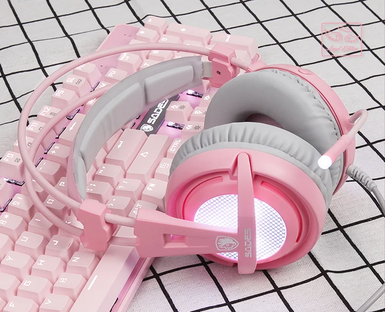 SADES A6 7.1 Stereo Игровая гарнитура компьютер pc gaming headset computer headset gamer headphones 3.5