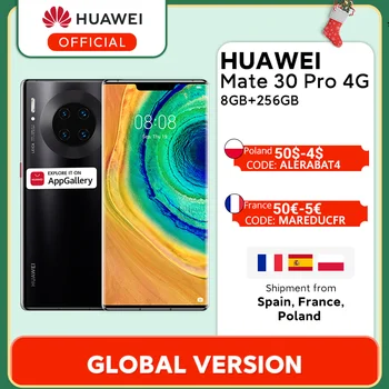 Оригинальный смартфон HUAWEI mate 30 Pro, 8 ГБ, 128 ГБ, 256 ГБ, 40 МП, тройная камера s, 32 МП, фронтальная камера, 6,53 дюйма, экран Kirin 990 mate 30 pro Скидка 600 руб. /. П...