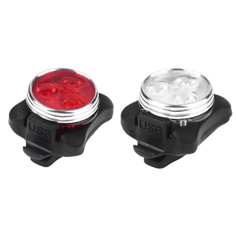 Bike Light Set Bicycle Headlight +Tail Lamp 3 Modes USB Rechargeable Bicycle Accessories Lamps Safety Warning Light Bike Light Set Bicycle Headlight +Tail Lamp 3 Modes USB Rechargeable Bicycle Accessories Lamps Safety Warning Light