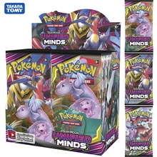 324pcs/box Pokemon card TCG: Sun & Moon Unified Minds Trading Card Game A Box of 36 Bags Collection High-quality cards