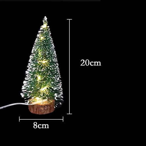 Рождественские украшения, настольные украшения, светодиодный мини-светильник, Рождественская елка, украшение для дома, свадьбы, сделай сам, поставка, Navidad - Цвет: 6