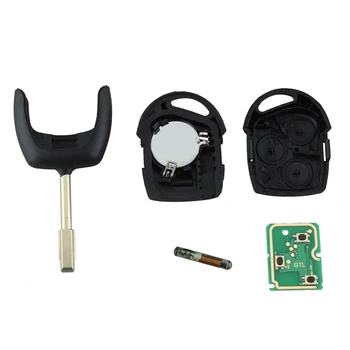 

3 Buttons Remote Replacement Key fob For Ford Focus Mondeo Fie 433MHZ ABS Durable Practical