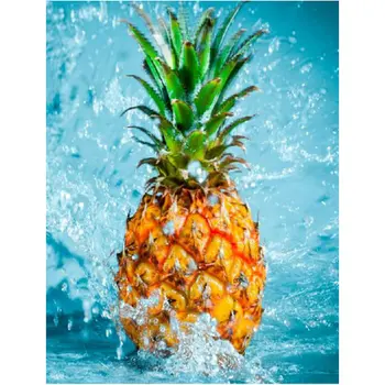 

5D DIY Diamond Painting Cross Stitch pineapple Full square Diamond Embroidery Home Decoration Mosaic fruit Painting Gift
