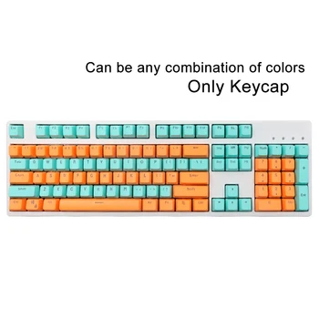 

104 Keys DIY Gaming Home Transparent PBT Universal Mechanical Anti-Oil OEM Height Wear Resistant Replacement Parts Keyboard Caps