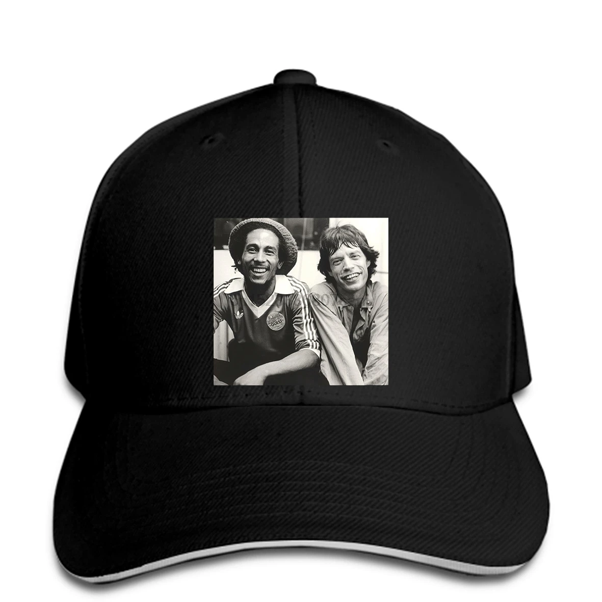 Бейсбольная кепка с принтом Bob Marley Mick Jagger