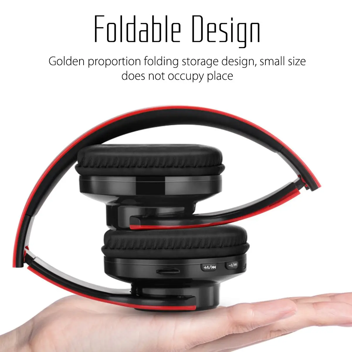 Wireless Gaming Headset Foldable bluetooth 5 0 Headphone Handsfree Support TF Card FM RadioCall Headphones Sporting Earphones