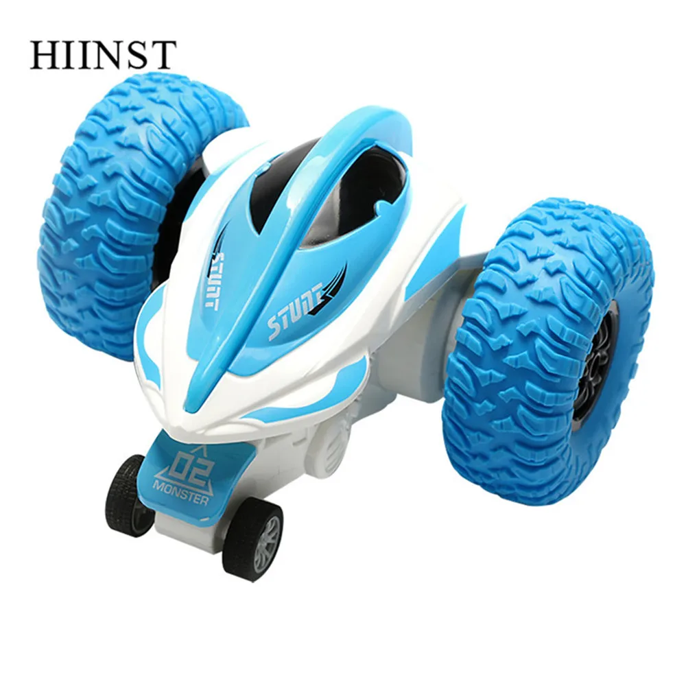 HIINST игрушки RC автомобиль трюк Дрифт багги автомобиль интеллектуальные часы управление вращение отскок дьявол рыба Рок Гусеничный ролл автомобиль детские игрушки - Цвет: Синий