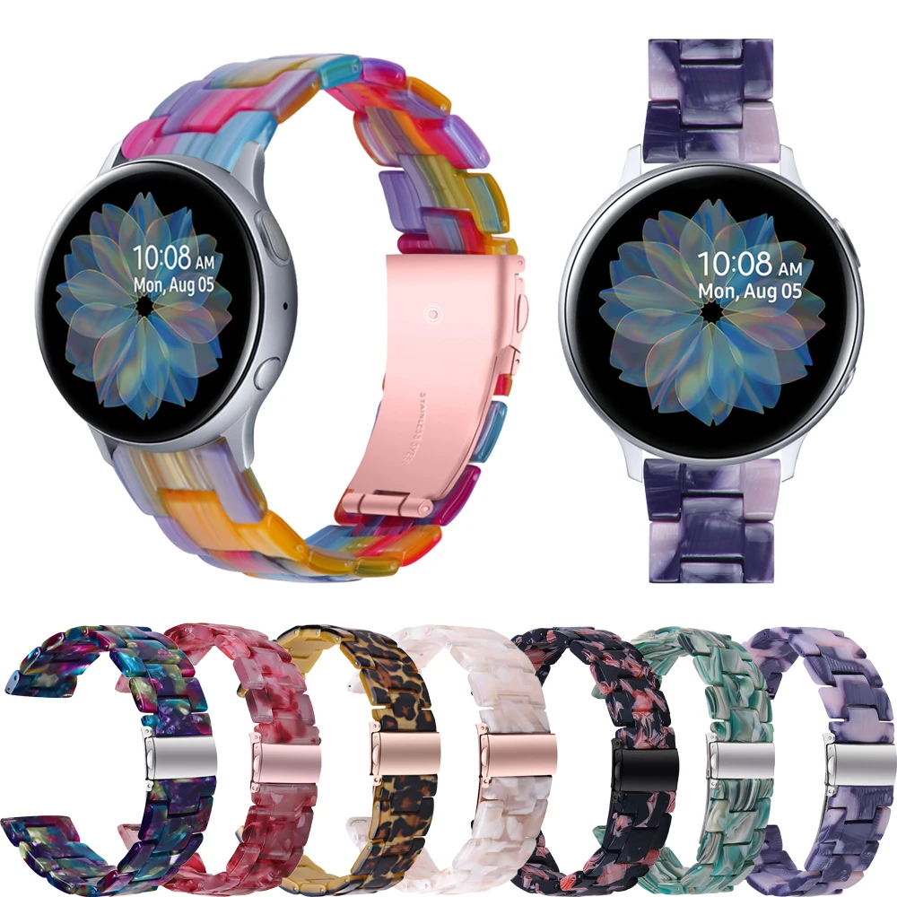 Smart Resin Watch Band For Samsung Gear S2 Classic transparent strap Bracelet Galaxy watch Active 2 40/44/3 41mm Replacement | Электроника