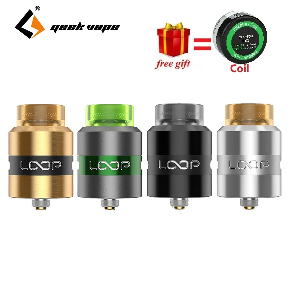 Система воздушного потока Geekvape Loop RDA диаметром 24 мм с набором катушек 8 в 1