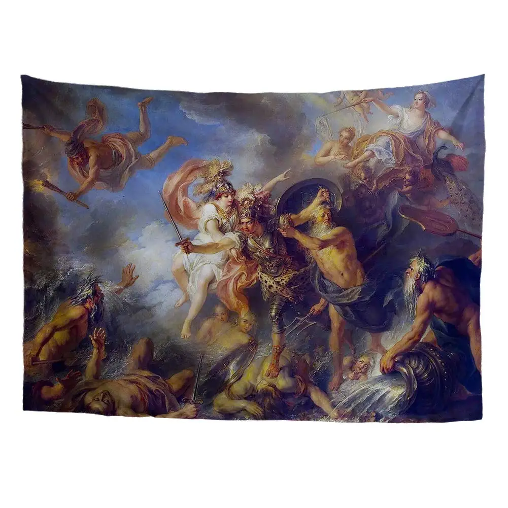 Гобелен серии Charles-Antoine Coypel Fury of Achilles 1737 греческая мифологическая классика | Дом и