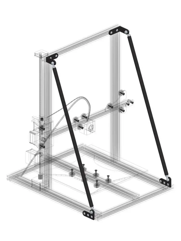 3d принтер галстук комплект кронштейн для Creality3D CR-10/10 S/10 S4 TEVO Tornado AnetE12 DIY настольный принт наборы