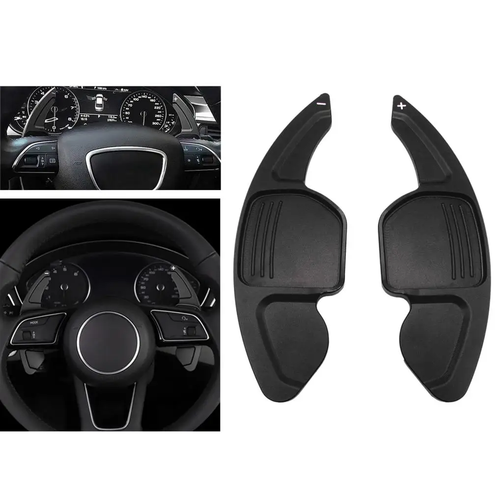 2 Pcs Car Steering Wheel Shift Paddle Shifter Extended DSG For Audi A3 A4L A5 A6 A7 A8 S5 Q5 Shift Paddle Blade Car Accessories