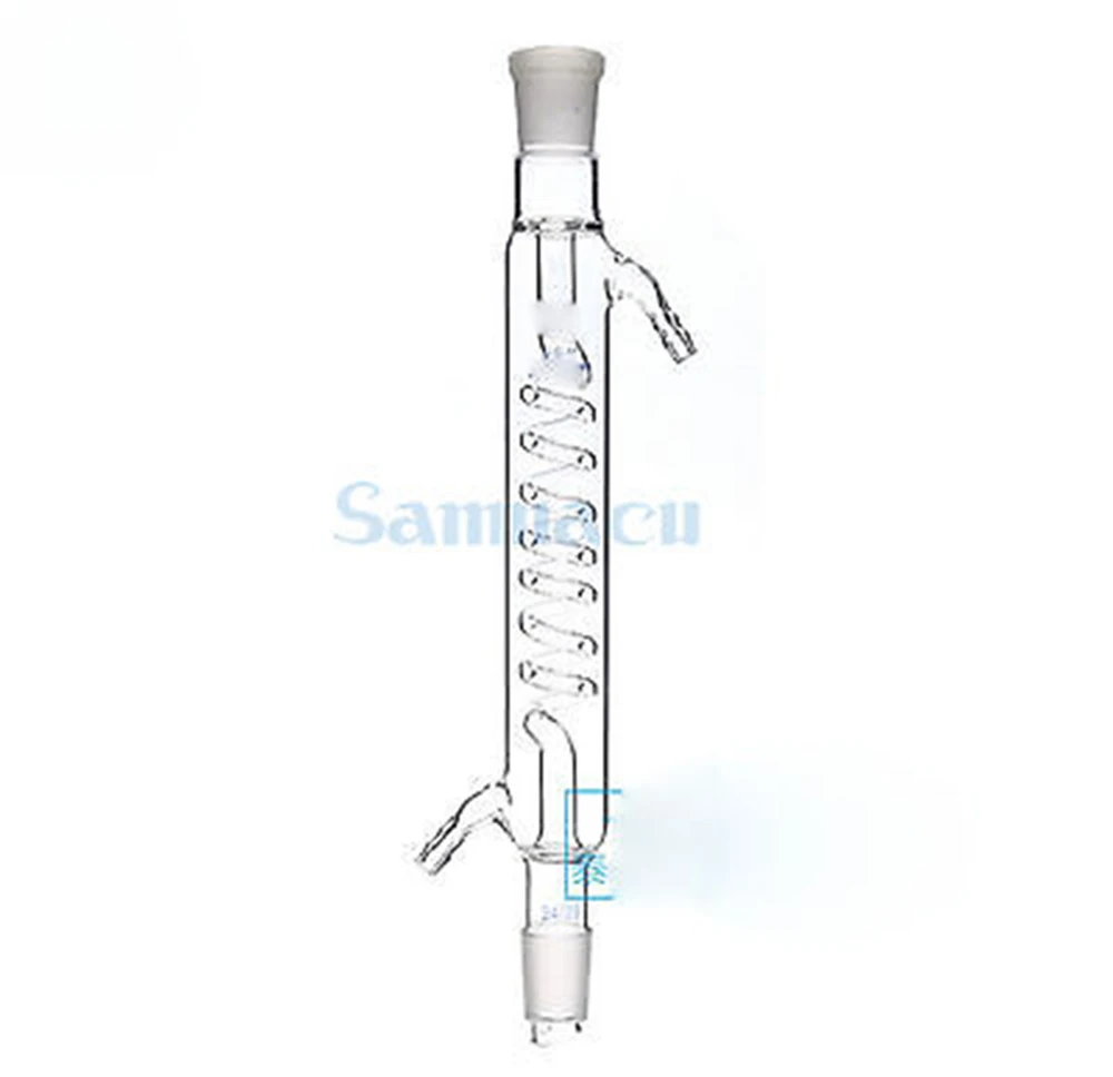 Effective Length 200/300/400mm Joint #19-#19 #24-#24 Graham Condenser Coil Glass Lab Serpentine Spiral | Канцтовары для офиса и