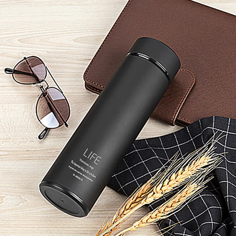

500ML Thermos Tea Mug With Strainer Vacuum Flask With Filter Stainless Steel Thermal Cup Coffee Mug Water Bottle Office