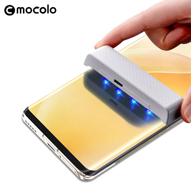 2Pcs Mocolo UV Full Screen Tempered Glass Film On For Xiaomi Mi 11