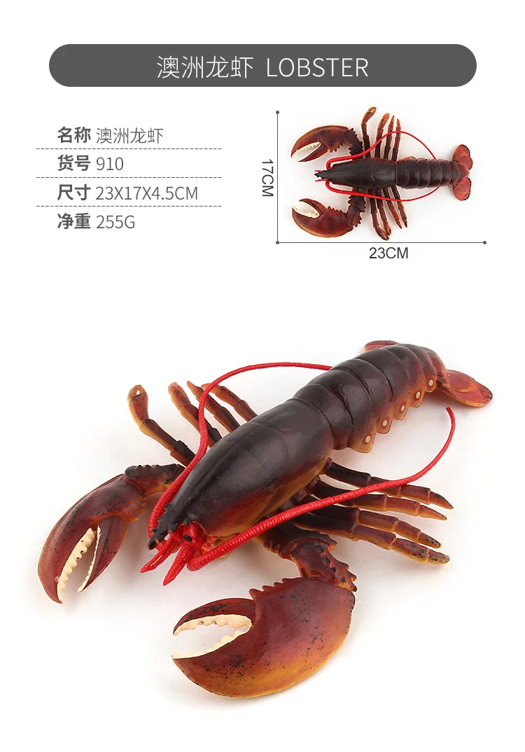 Морские организмы модель морепродукты Омары океаны животное модель подводная игрушка кукла украшения пластик