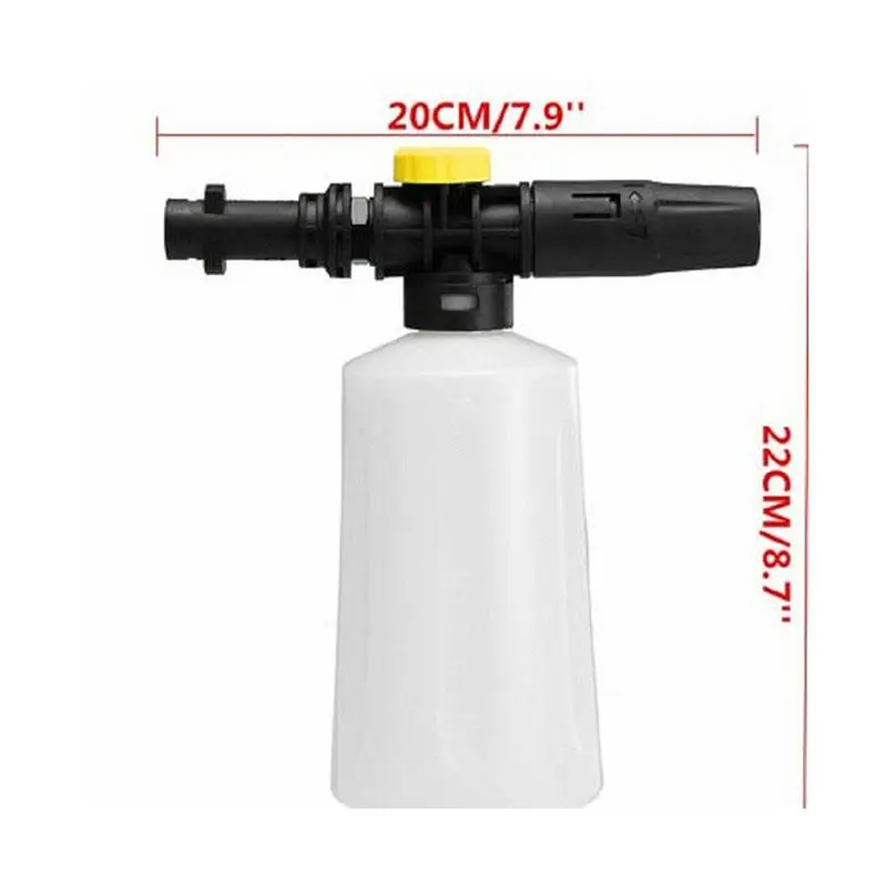 750 мл пенная насадка для Karcher K2 K3 K4 K5 K6 K7 автомобиля Давление шайбы мыло пенообразователь с регулируемая насадка распылителя