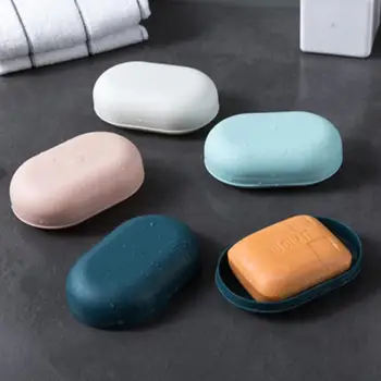 

Portable Plastic Bathroom Shower Soap Box Tray Dish Storage Holder Plate Home Travel Soap Protector Case #116