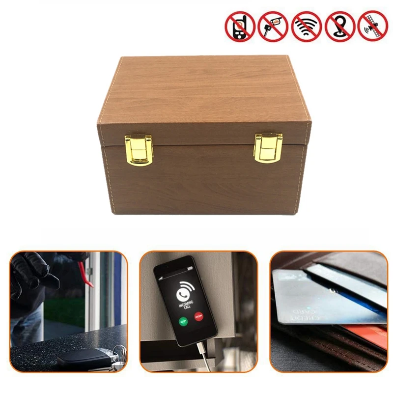 Car Key Signal Blocker Box,Faraday Box for Car Keys Phones Large RFID