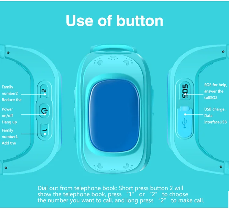 Q50 Детский gps трекер SOS умный мониторинг анти-потеря местоположение телефон детские gps Детские умные часы совместимы с I