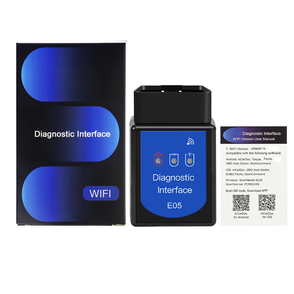 E05 OBD2 сканер EEOBD WIFI Автомобильный считыватель кодов двигателя ELM327 OBDII