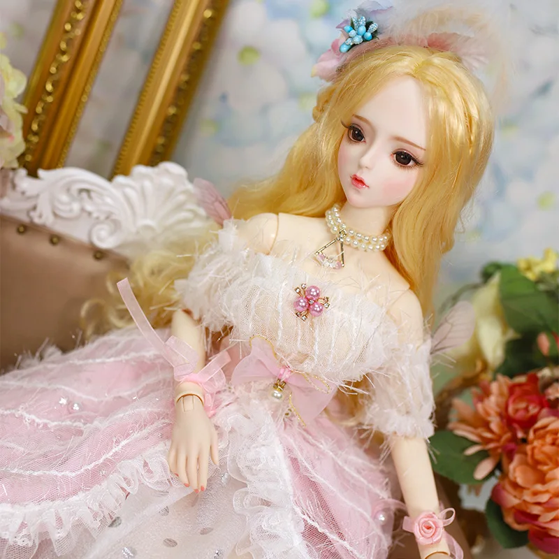 BJD кукла 60 см подарки для девочки DIY волшебная страна шаровой шарнир куклы лучшие ручной работы красота одеваются игрушки - Цвет: 60cm