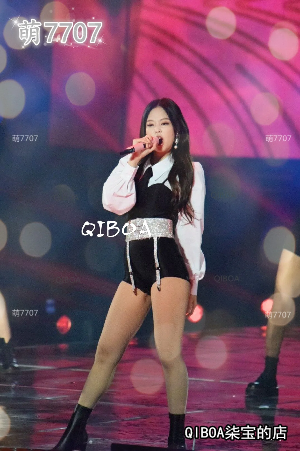 Kpop Blackpink Дженни сценический показ тот же корейский сексуальный длинный рукав рубашки шорты Комплект из двух предметов Женский Летний жилет шорты комплект из 2 предметов