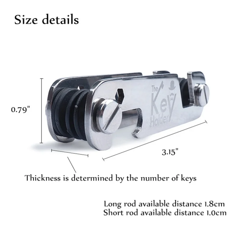 

Portable EDC Key Organizer Holder Aluminum Keychain Key Holder Organizer Clip Folder Outdoor Key Storage Collector