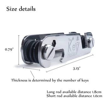 

Portable EDC Key Organizer Holder Aluminum Keychain Key Holder Organizer Clip Folder Outdoor Key Storage Collector