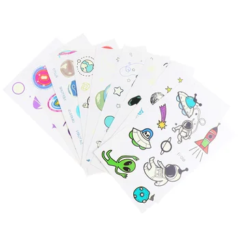 

10 Sheets Luminous Tattoos Stickers Facial Stickers for Boy Girl Party