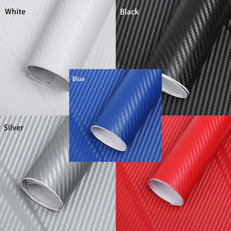 Motorcycle Car Styling Accessories Automobiles 3D Carbon Fiber Vinyl Wrap Sheet Roll Film stickers and Decals 30cmx127cm | Автомобили и