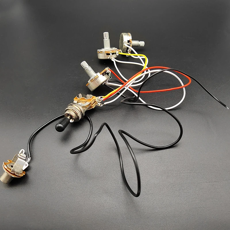 Kit Micro Humbucker Double Bobine Pour Guitare électrique - Pré-câblé Avec Pots 500K Et Prise Jack
