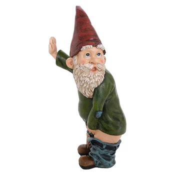 

Peeing Gnome Naughty Garden Gnome for Lawn Ornaments Indoor or Outdoor Decorations JA55