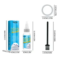 White Shoe Cleaning Agent Decontamination To Yellow Edge Brightening Shoe Polish 30ML Cleaning Agent With Brush and Masking Tape 2