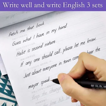 

Books Pen English Copybook Hard Calligraphy Practice Fancy Decals Handwritten Printed Round Libros Livros Book Livres Quaderno