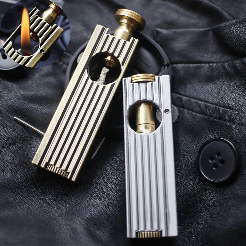

Pull-type kerosene pure copper lighter retro pipe cigar cigarette lighter high quality lighter unisex send gifts to each other