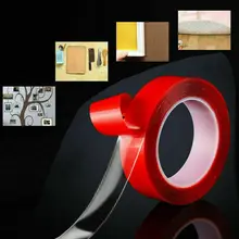 Волшебная двусторонняя клейкая лента бесследная моющаяся клейкая гелевая нано невидимая лента бесследная прозрачная Двухсторонняя клейкая лента