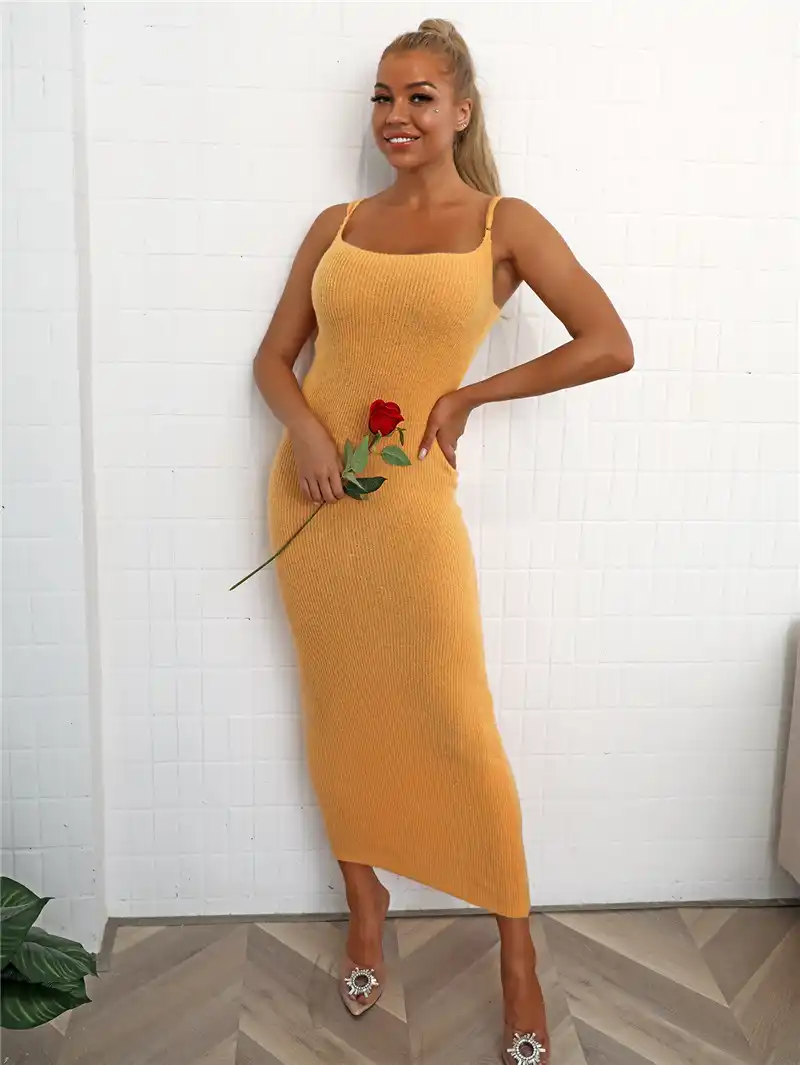 vestido de malha sereia